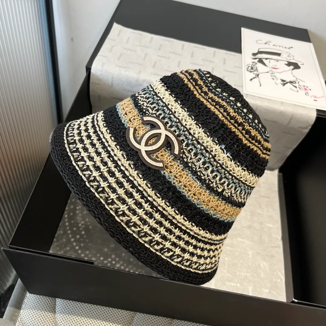💰100¥ Chanel knitted bucket hat, head circumference 57cm