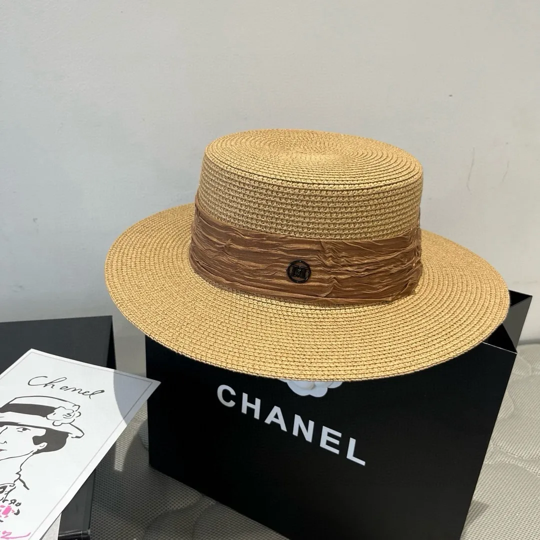 💰110¥ Chanel's new double M flat hat, sunshade hat, head circumference 57cm