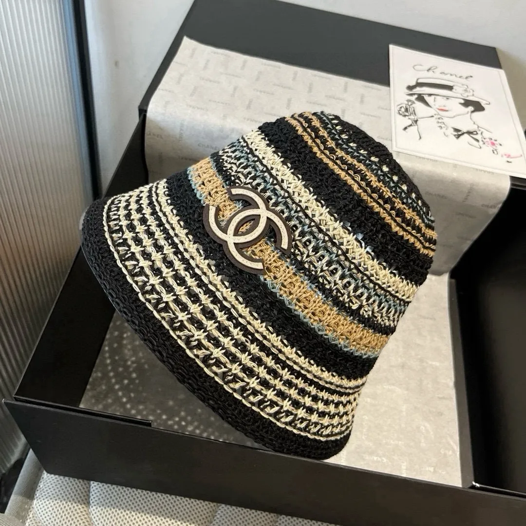 💰100¥ Chanel knitted bucket hat, head circumference 57cm