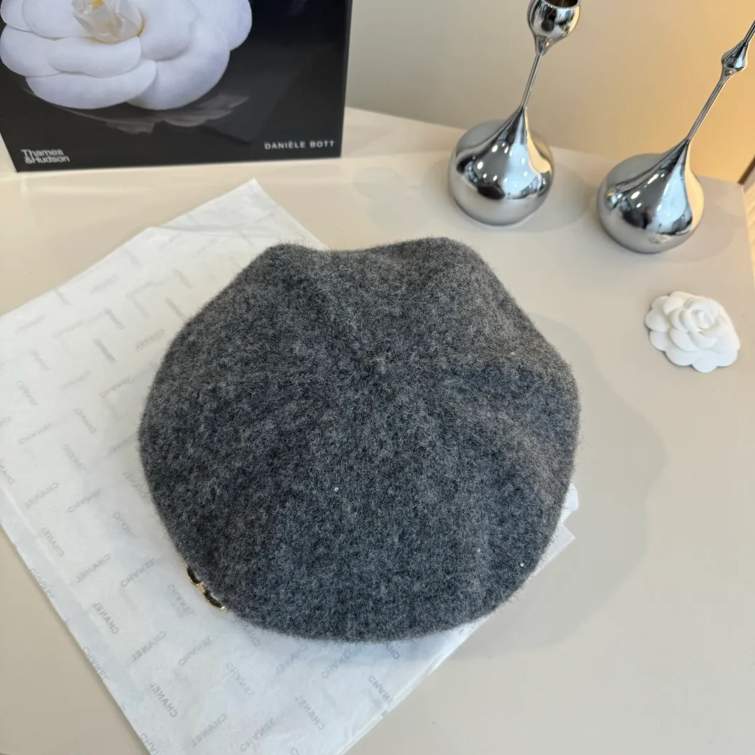💰100¥ Chanel wool beret, knitted beret, versatile style