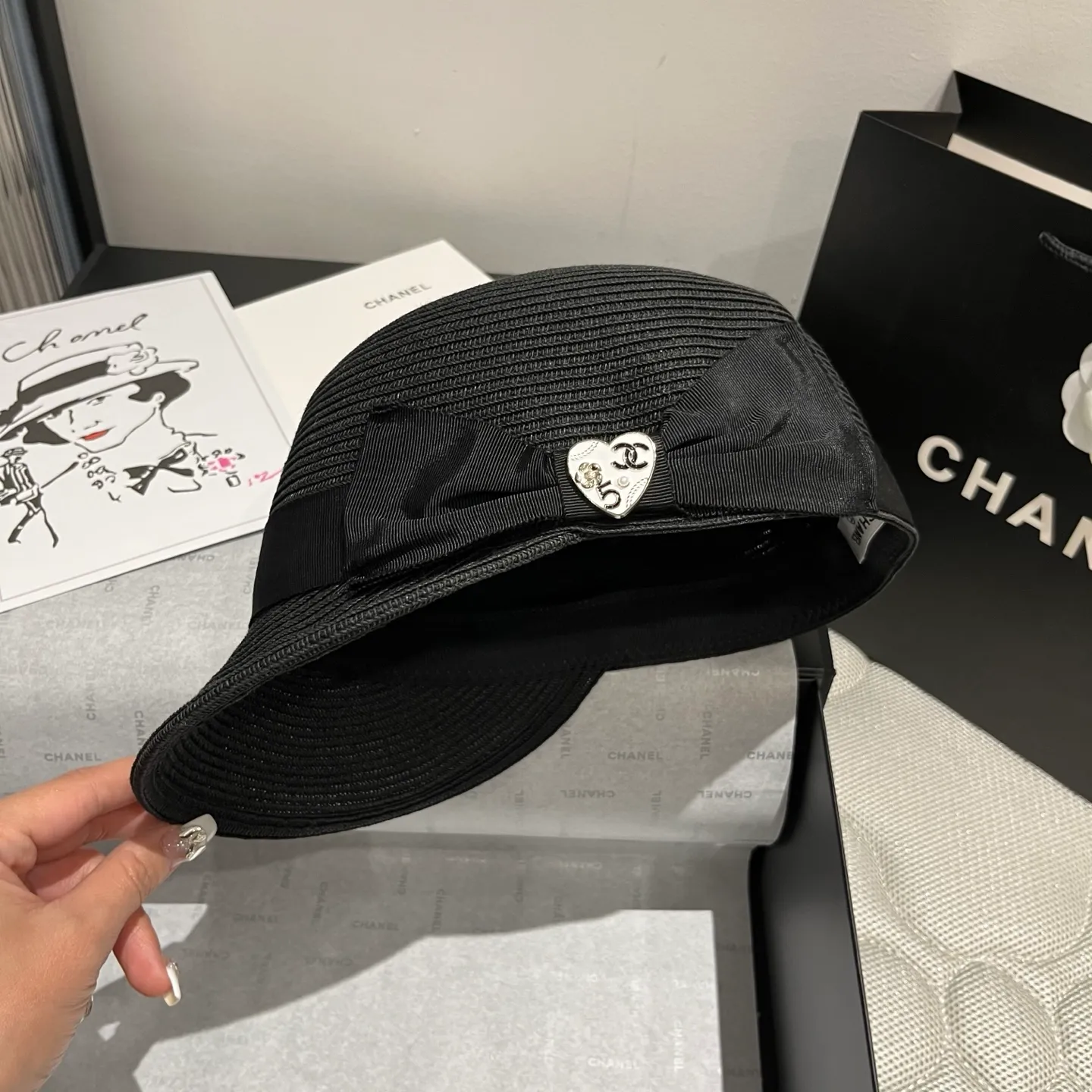 💰130¥ Chanel Knight, peaked cap, head circumference 57