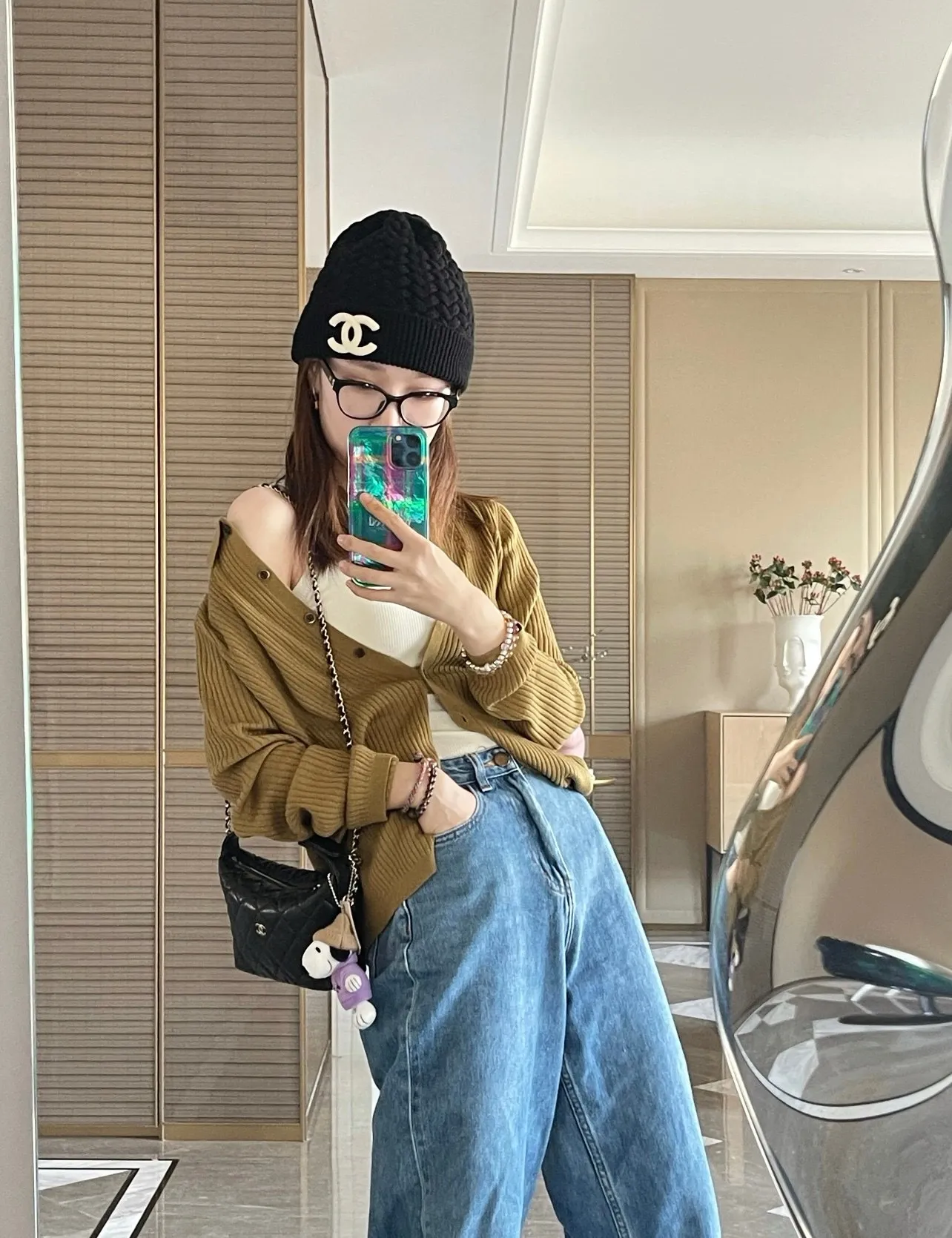 05 High version Chanel cold hat woolen hat