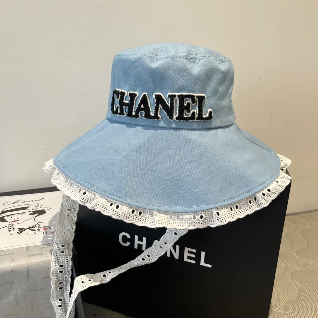 💰110¥ Chanel denim bucket hat, head circumference 57cm