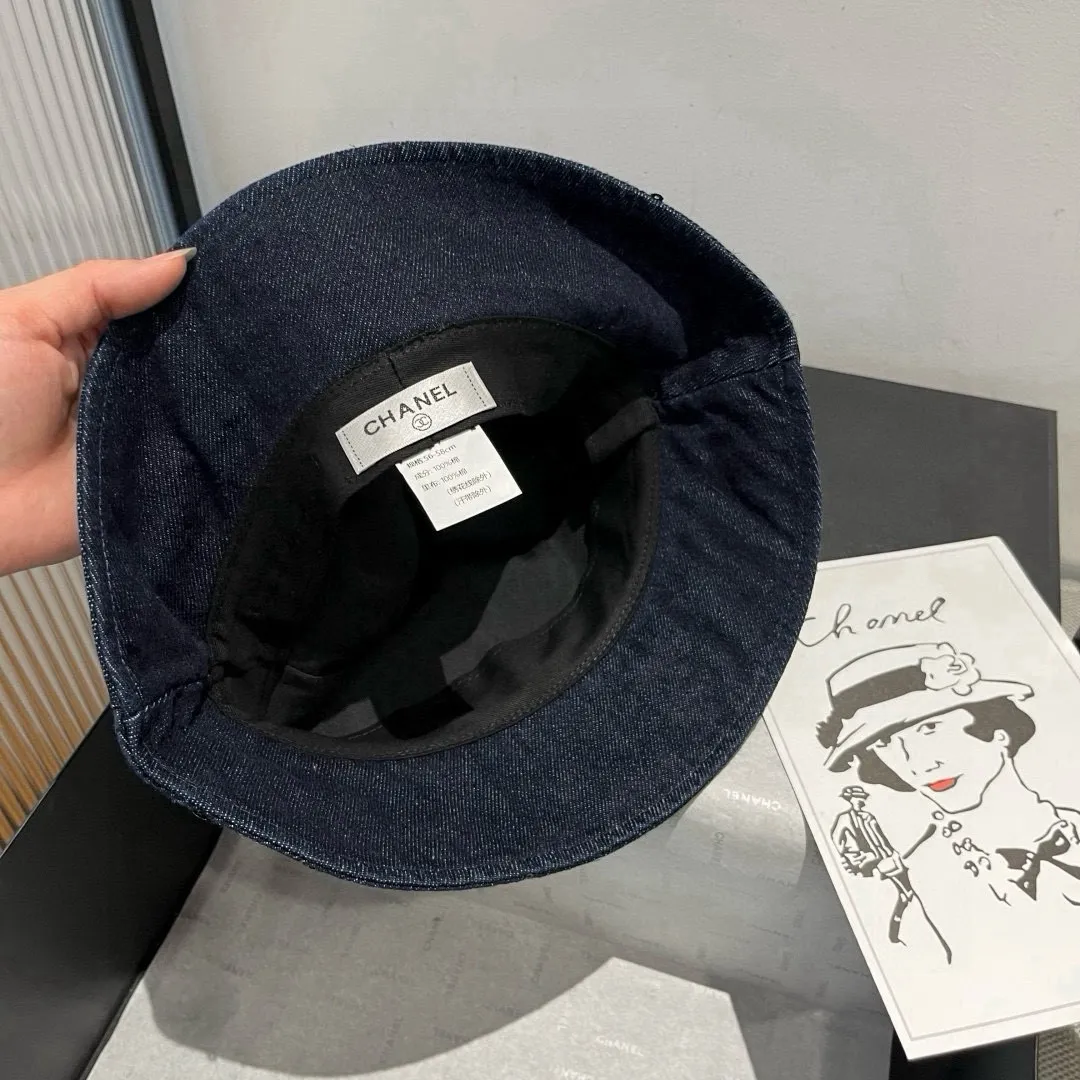 💰90¥ Chanel original bucket hat, advanced customization, 2025 new style, head circumference 57cm