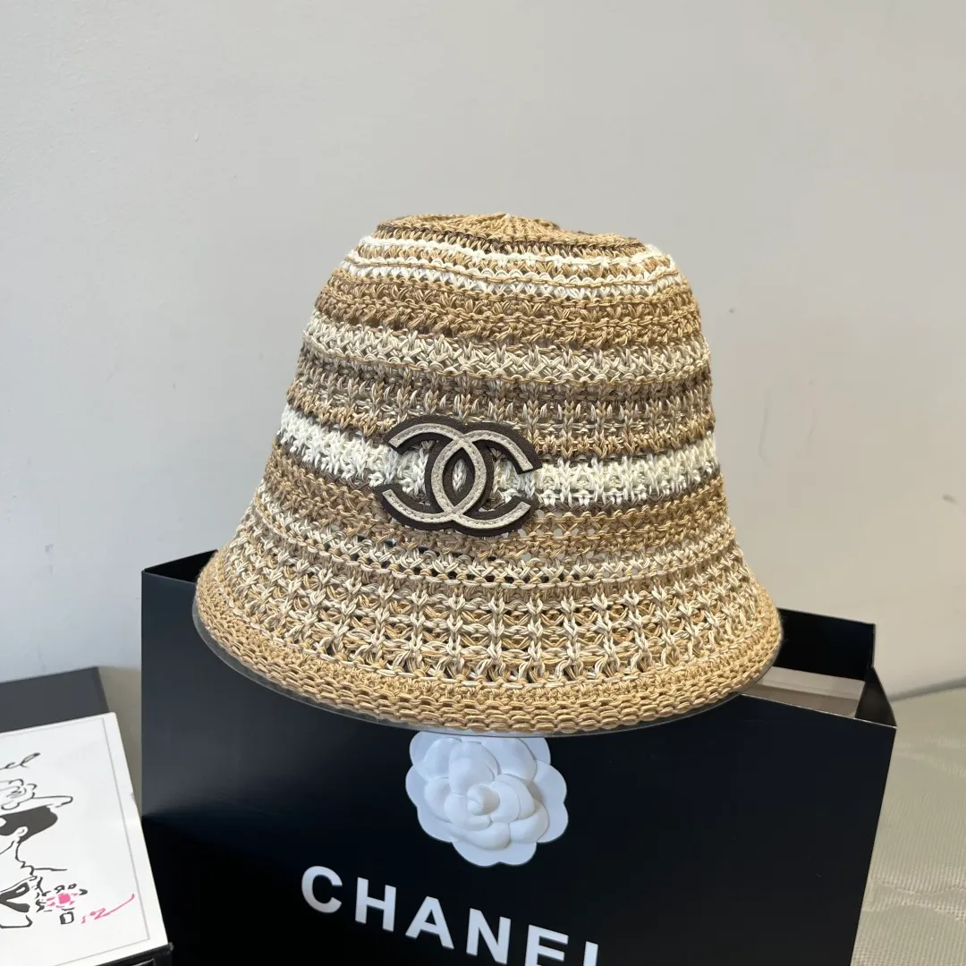 💰100¥ Chanel knitted bucket hat, head circumference 57cm