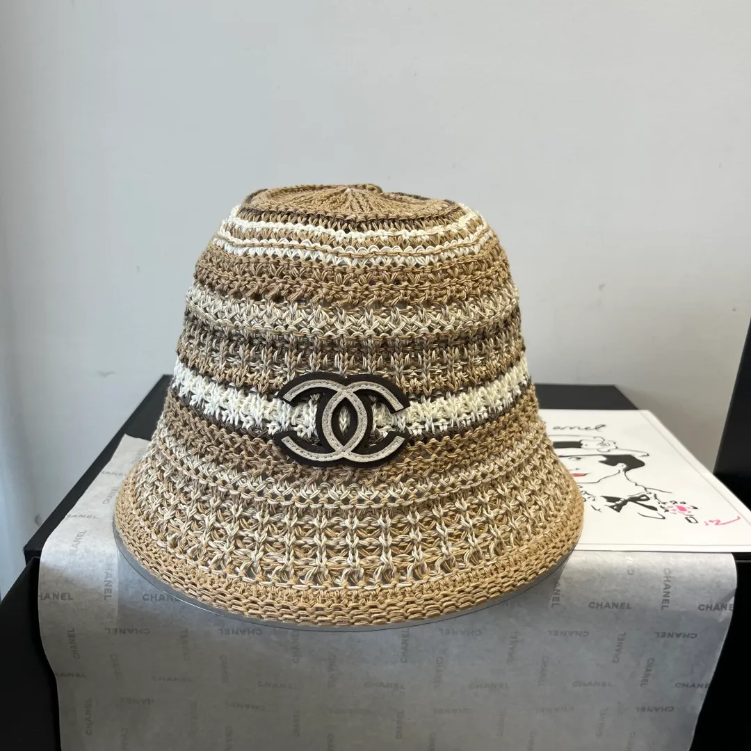 💰100¥ Chanel knitted bucket hat, head circumference 57cm