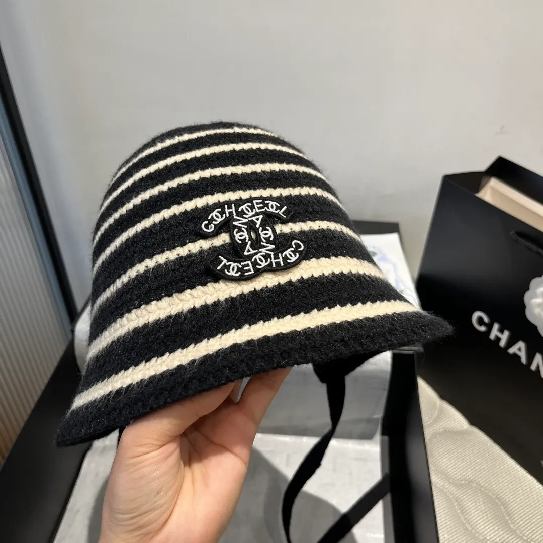 💰90¥ Chanel new knitted bucket hat, head circumference 57cm