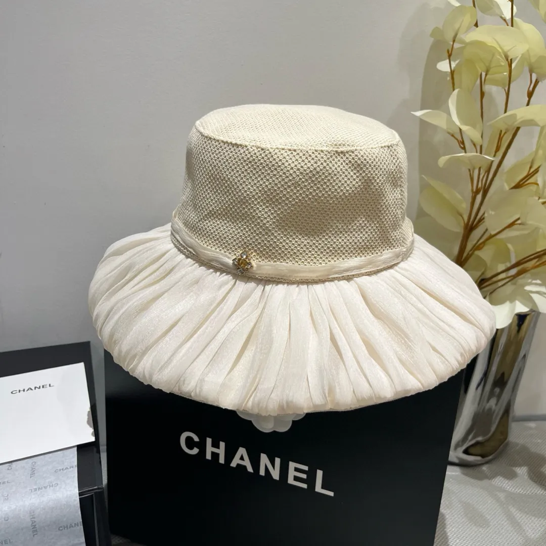 💰120¥ Chanel new lantern hat, sun hat, foldable, head circumference 57cm