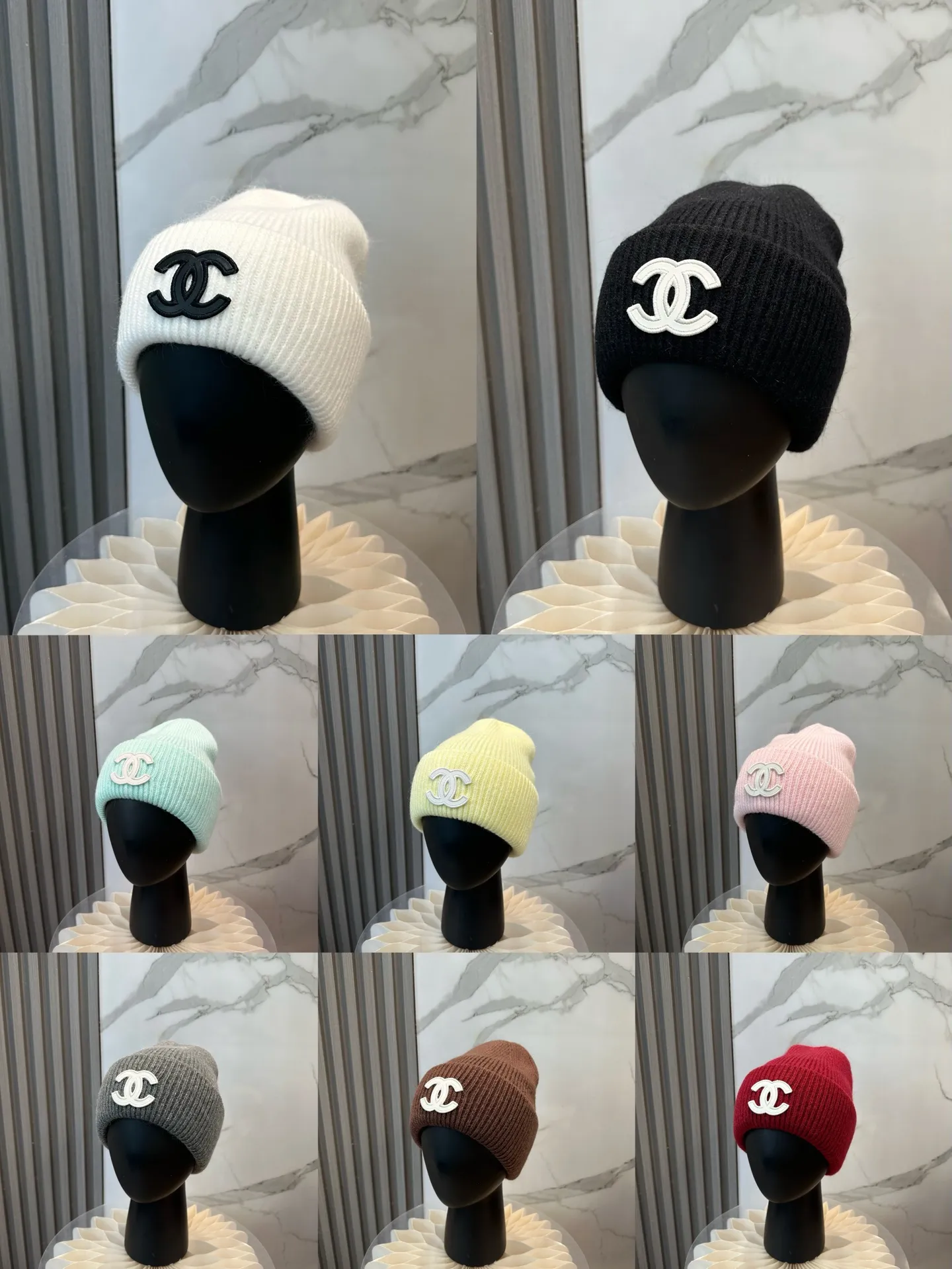 P60 CHANEL small and popular knitted hat! Xiaohongshu’s new product is released, it’s so 🉑️, high-elastic fabric, classic colors, same style for men and women.