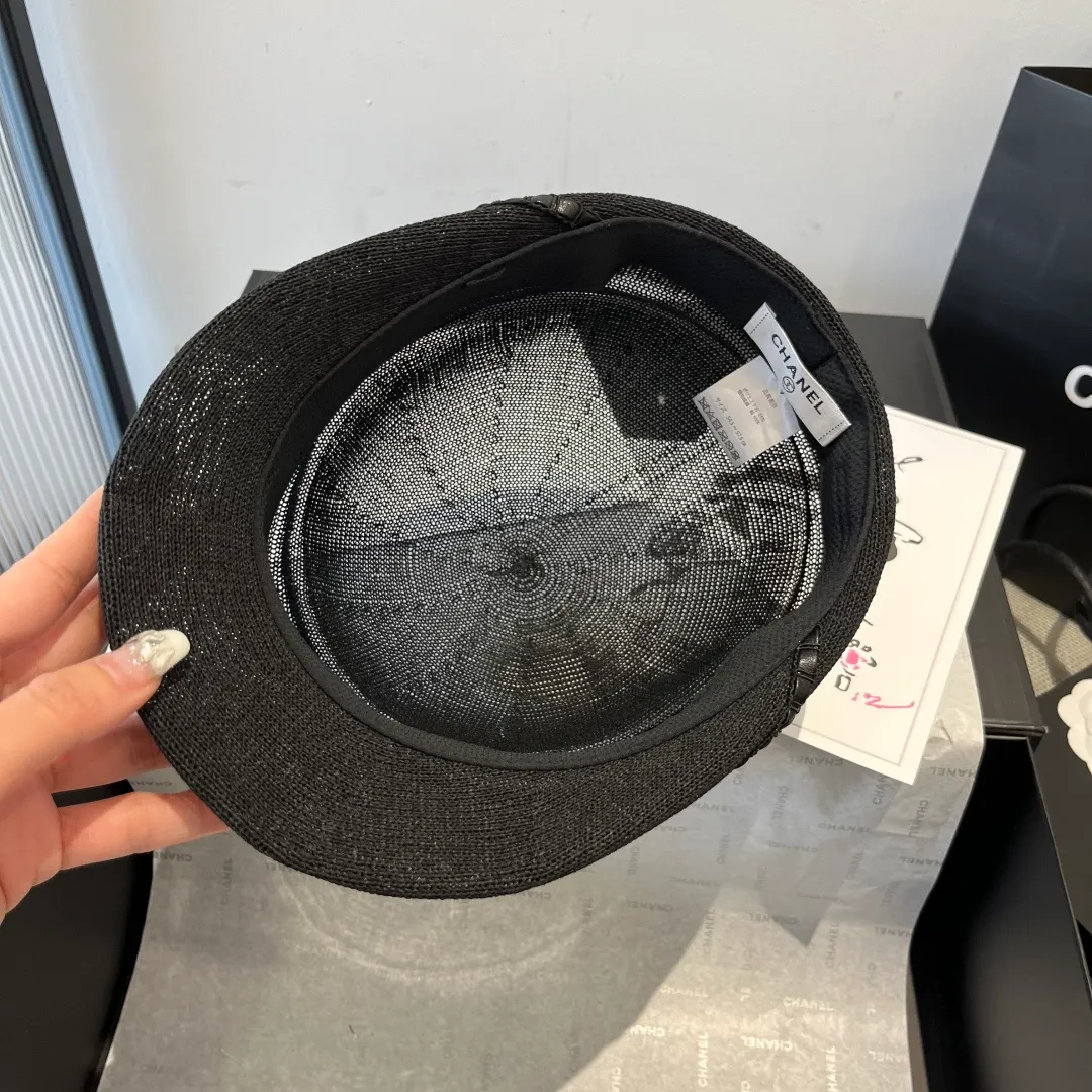 💰140¥ Chanel new duck bill military cap, knitted fabric, light and comfortable, head circumference 57cm