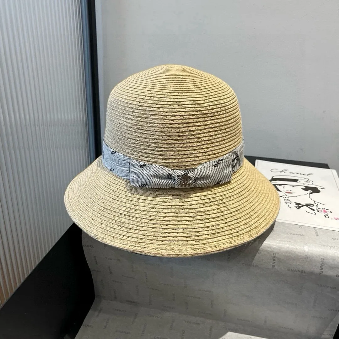 💰130¥ Chanel straw hat, advanced customization, head circumference 57cm.