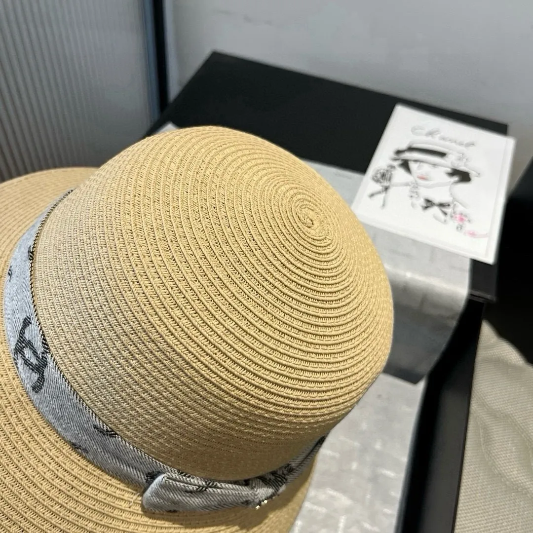💰130¥ Chanel straw hat, advanced customization, head circumference 57cm.