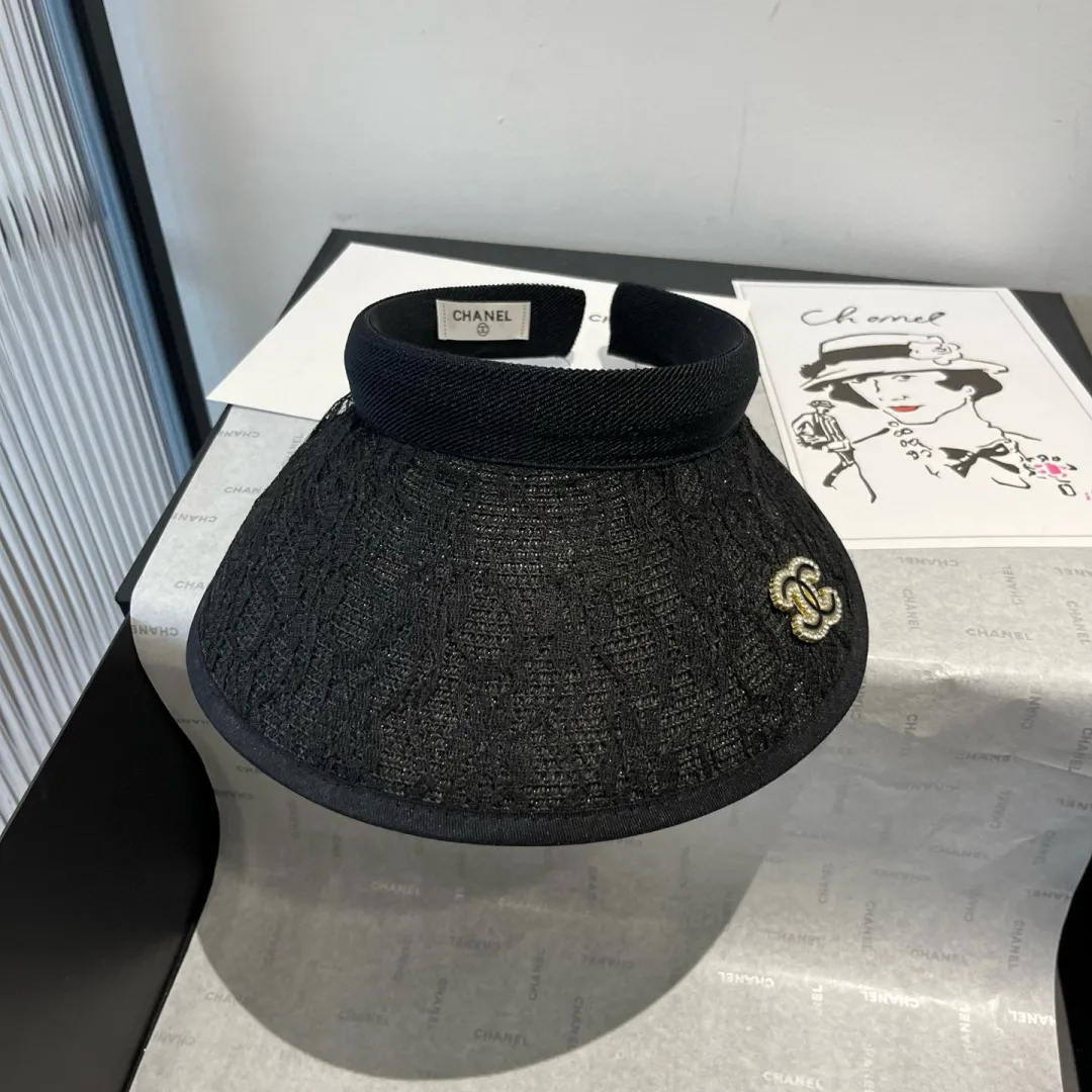💰90¥ Chanel new straw hat, empty top sun hat,