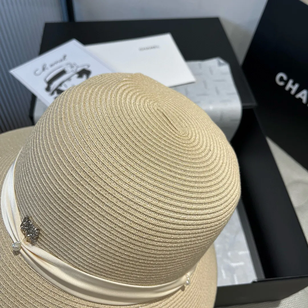 💰150¥ Dior new basin hat, PP straw hat, basin hat, head circumference 57cm