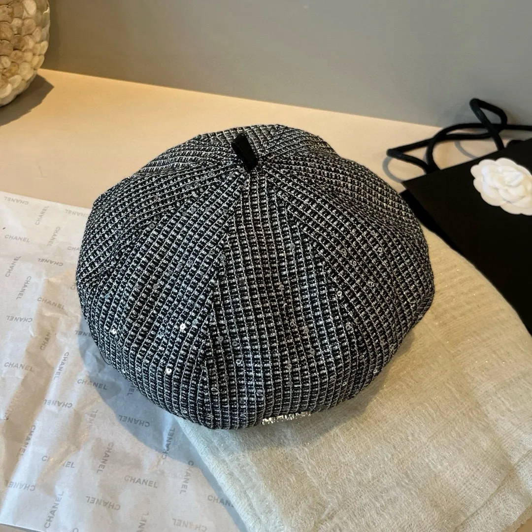 💰100¥ Dior new beret, glitter beret, spring and autumn new style, head circumference 57cm