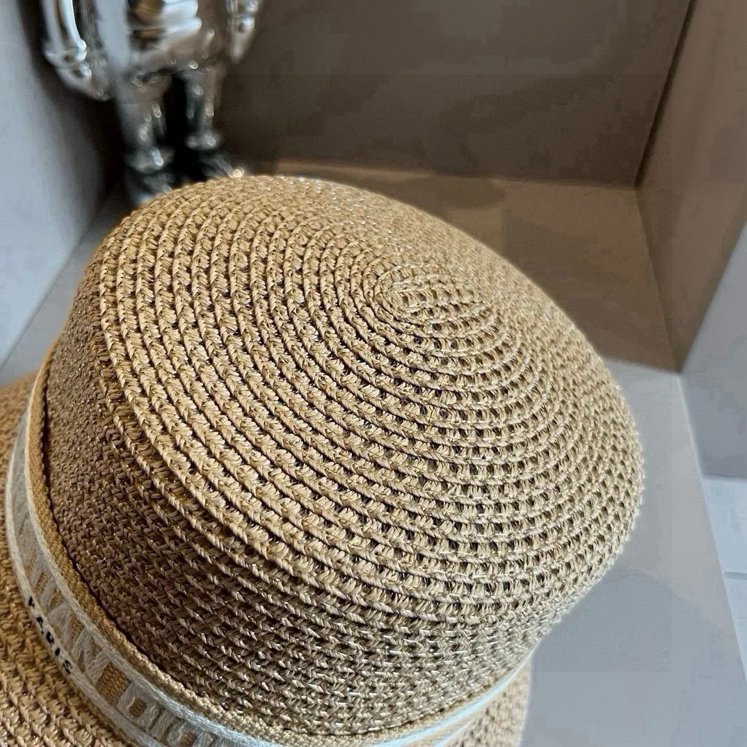 💰90¥ Dior's new straw hat, made from Japanese papyrus, the best in sales, head circumference 57cm