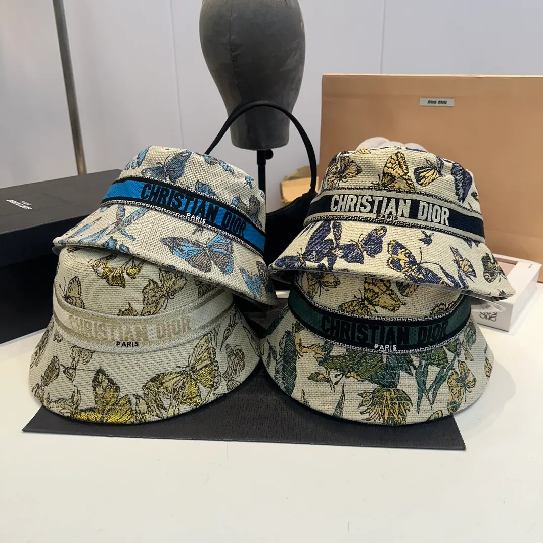 P76 Dior DIOR official website is launched simultaneously. New Korean version of flowers, heavy industry customization, 1:1 original quality, high version fisherman hat, original quality counter