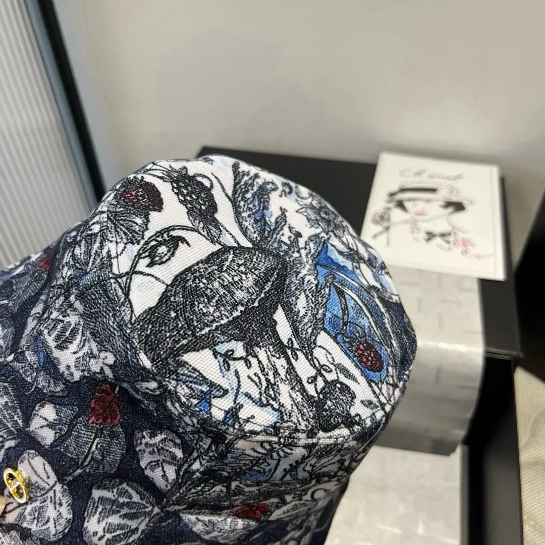 💰110¥ Dior new bucket hat, casual bucket hat, head circumference 57cm