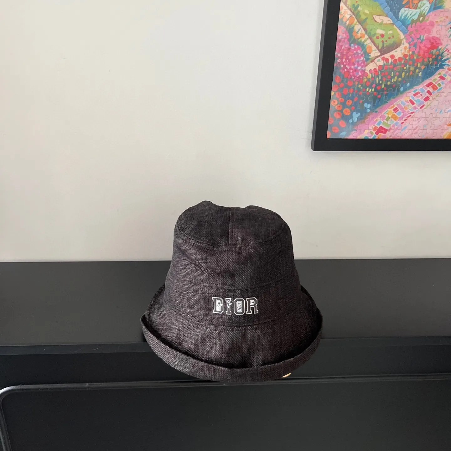 🉐140💛 Comes with dust bag [Dior] 2025 new cotton and linen irregular style bucket hat, unique design ~ Japanese simple style