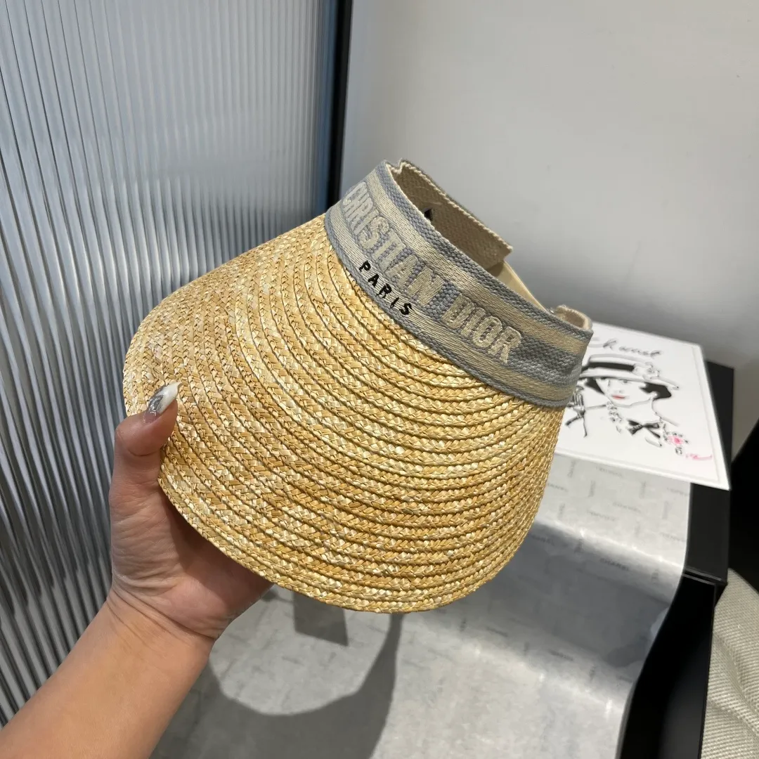 110¥ Dior Dior straw sun hat, official style, adjustable