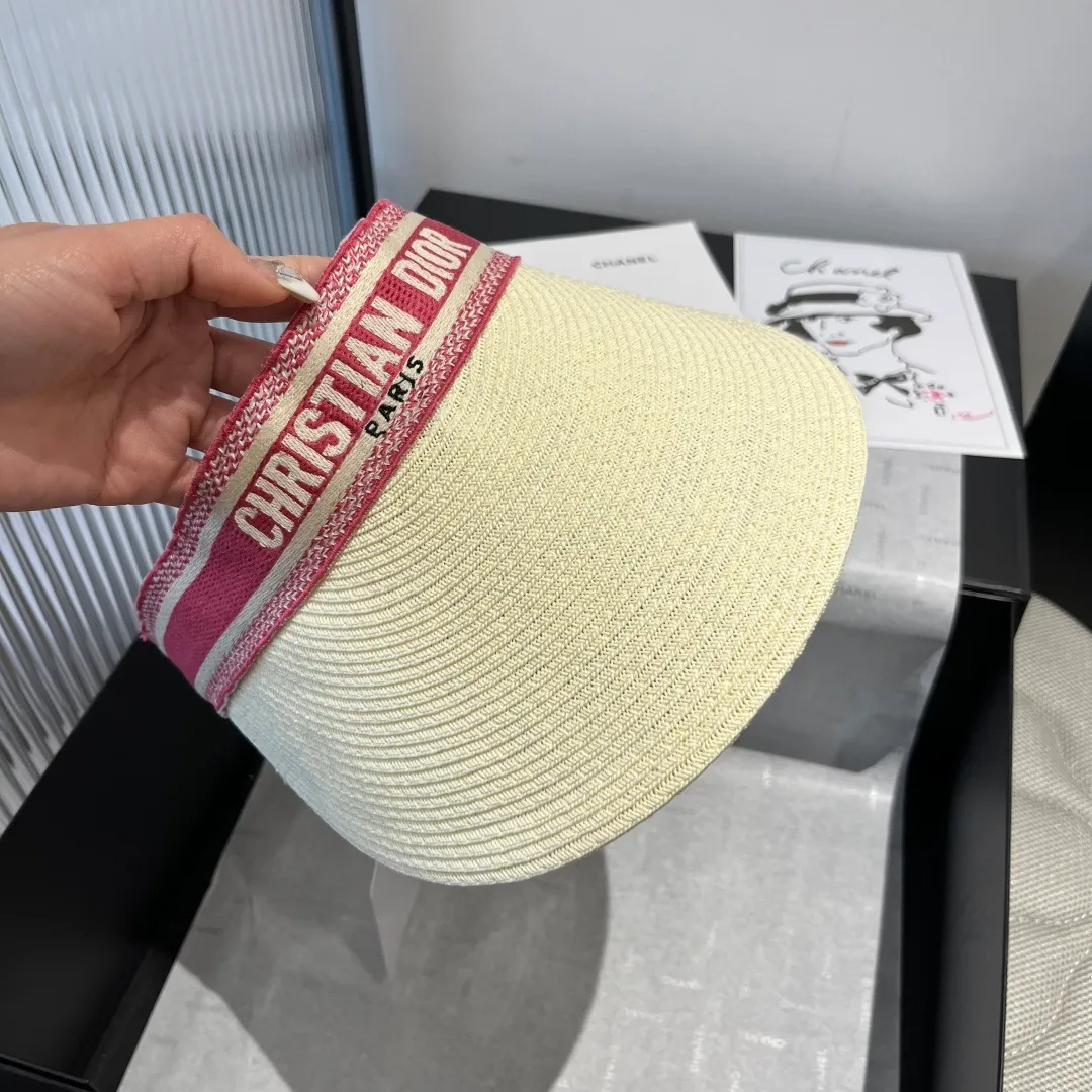 110¥ Dior Dior straw sun hat, official style, adjustable