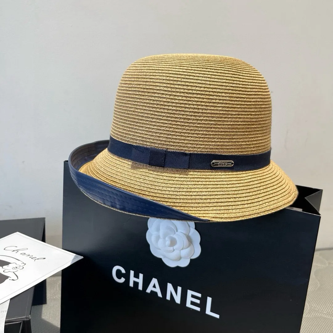 💰170¥ Dior Winter Olympics 2025 summer hat, straw hat, small and fresh, head circumference 57cm