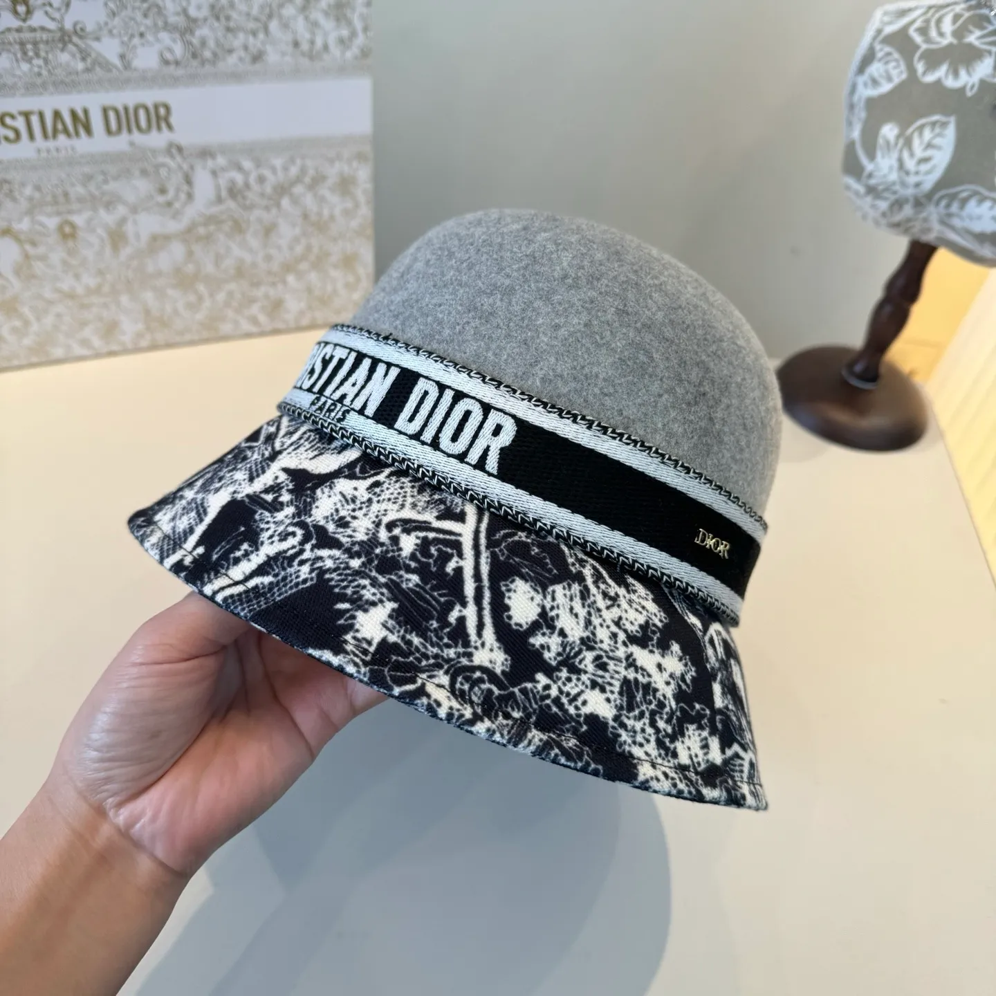 💰180¥ Dior Dior's new autumn and winter 23 hat, woolen hat, 100% wool% head circumference 57cm