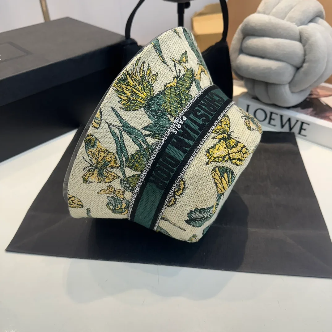 P76 Dior DIOR official website is launched simultaneously. New Korean version of flowers, heavy industry customization, 1:1 original quality, high version fisherman hat, original quality counter