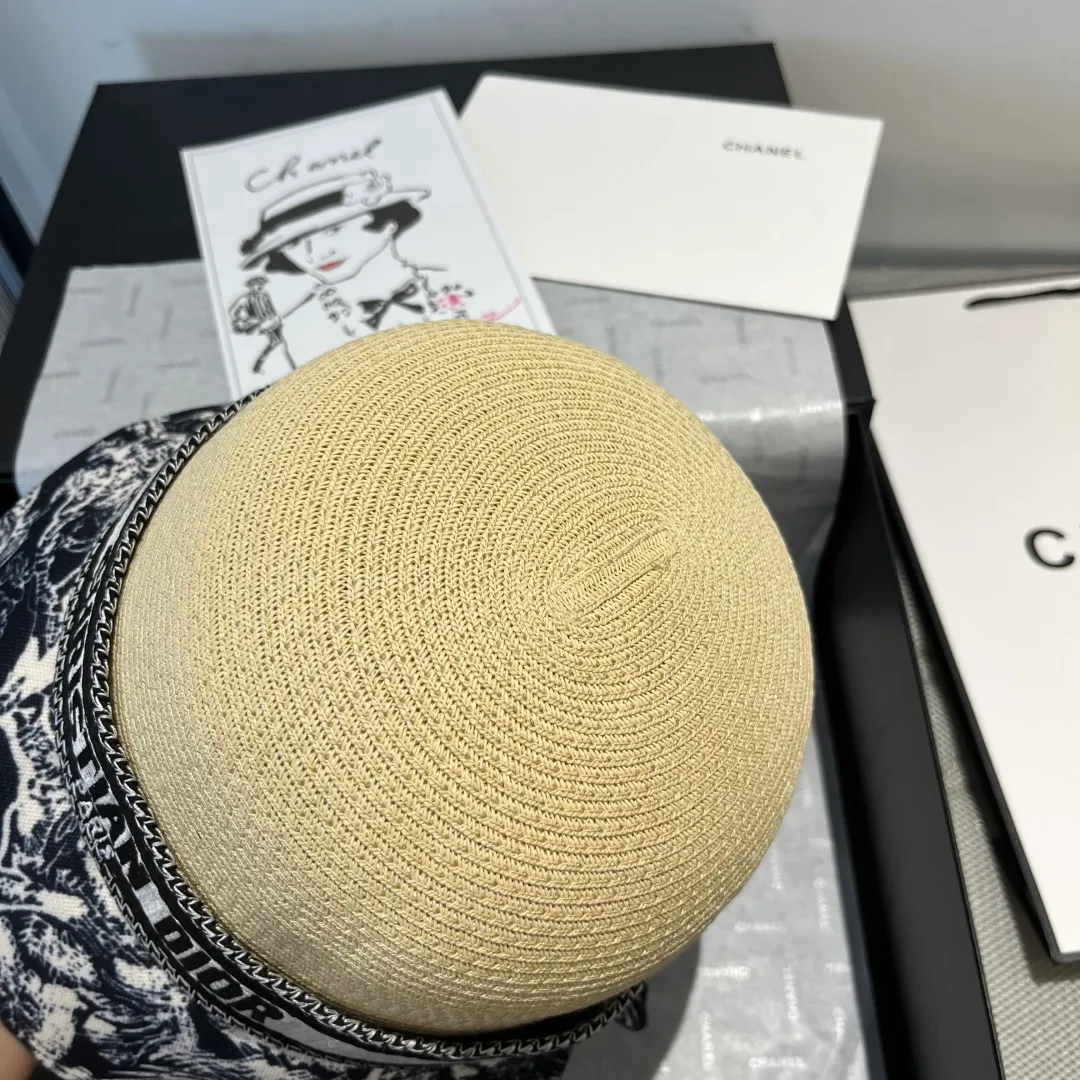 160¥ Dior new basin hat, straw hat, head circumference 57cm