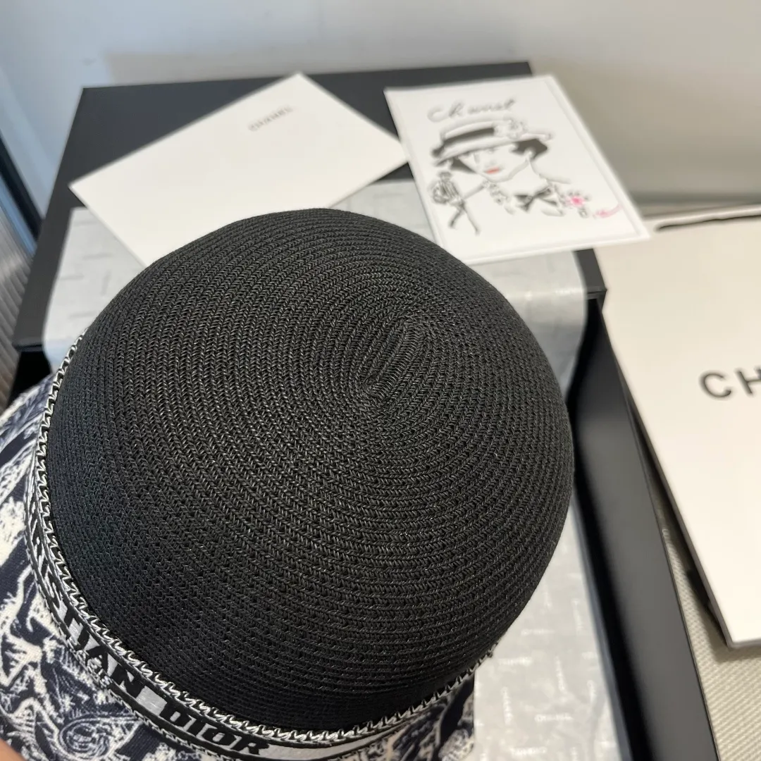 170¥ Dior new basin hat, straw hat, head circumference 57cm