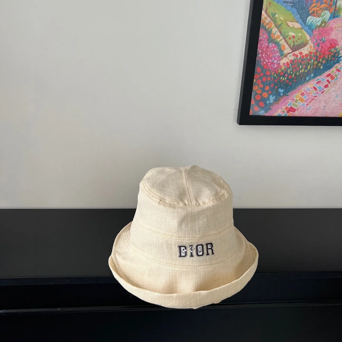 🉐140💛 Comes with dust bag [Dior] 2025 new cotton and linen irregular style bucket hat, unique design ~ Japanese simple style