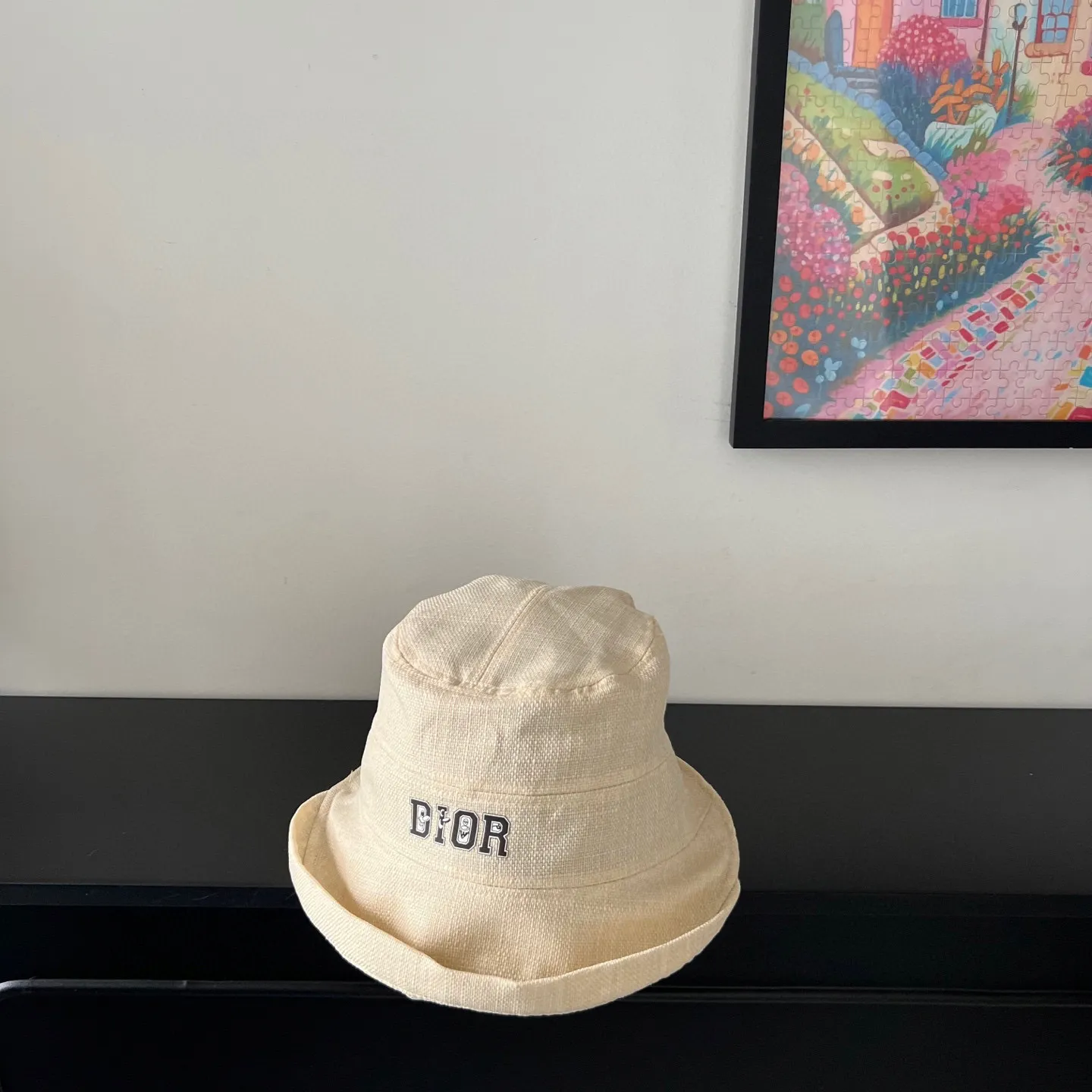🉐140💛 Comes with dust bag [Dior] 2025 new cotton and linen irregular style bucket hat, unique design ~ Japanese simple style