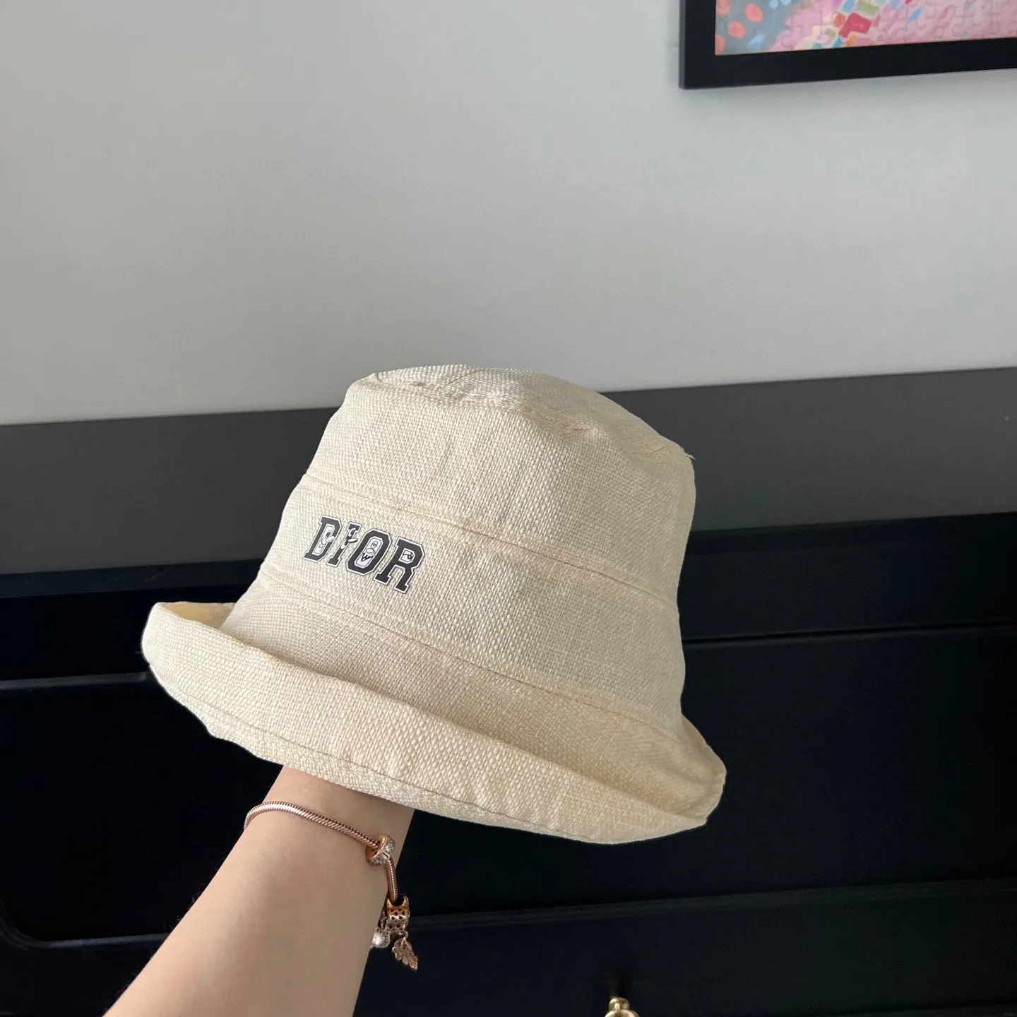 🉐140💛 Comes with dust bag [Dior] 2025 new cotton and linen irregular style bucket hat, unique design ~ Japanese simple style