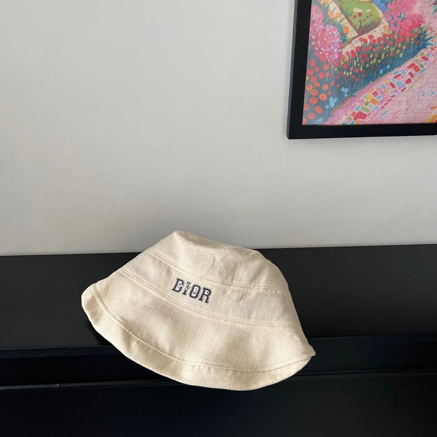 🉐140💛 Comes with dust bag [Dior] 2025 new cotton and linen irregular style bucket hat, unique design ~ Japanese simple style