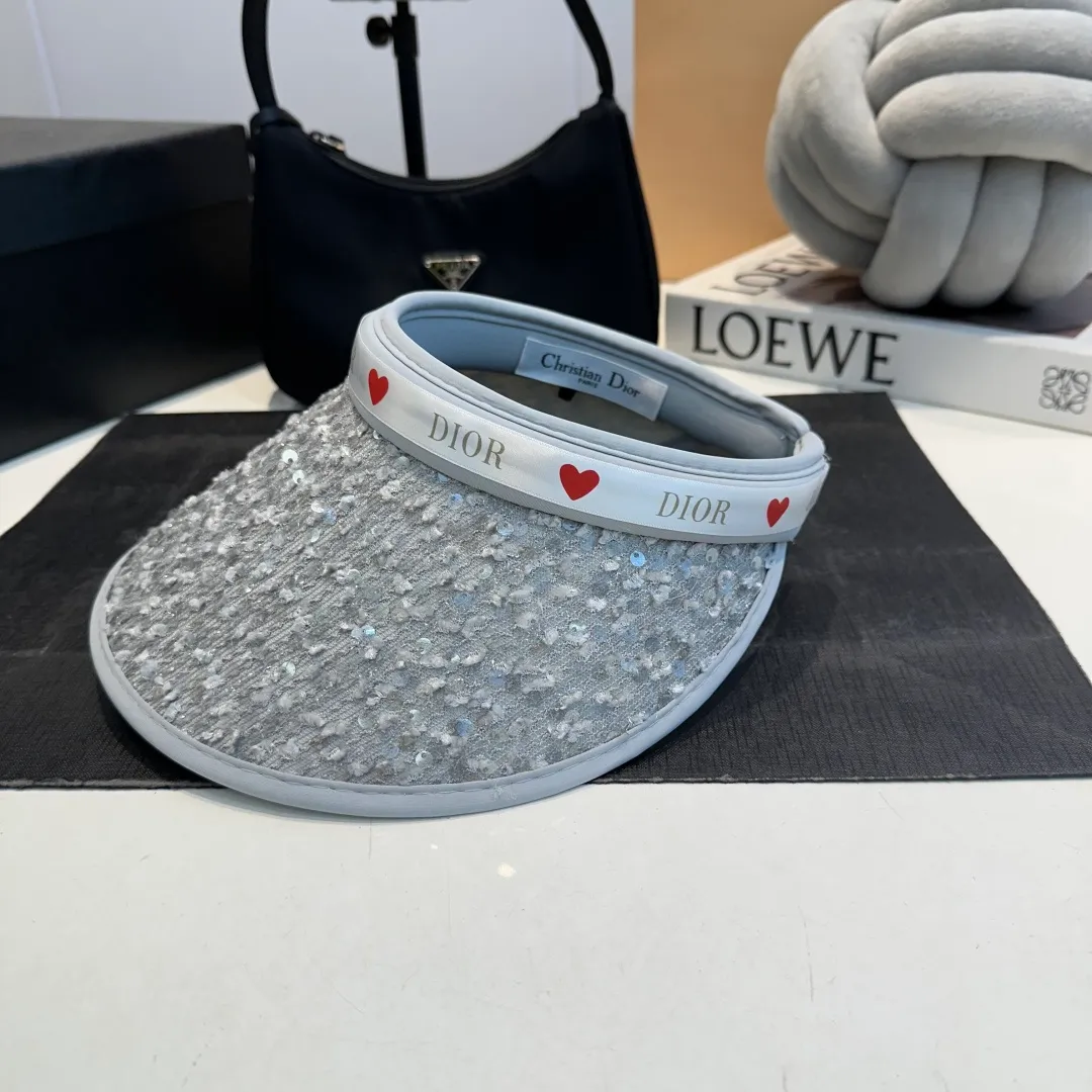 P60 Dior 2025 new sun visor, empty top headband hat, 🔆 versatile sun visor ~ a great tool for casual outings, great sun protection! Love it so much 💕