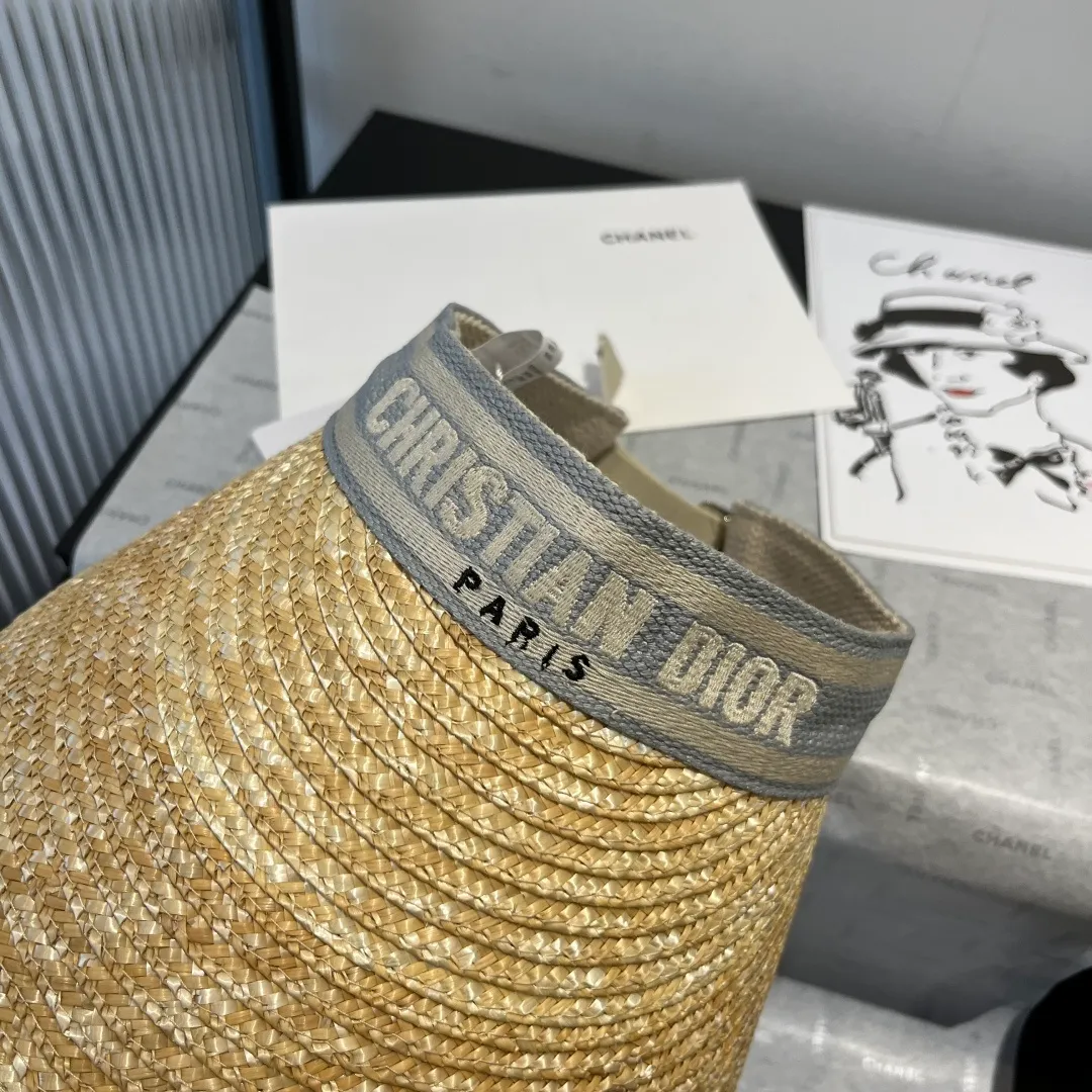 120¥ Dior Dior straw sun hat, official style, adjustable
