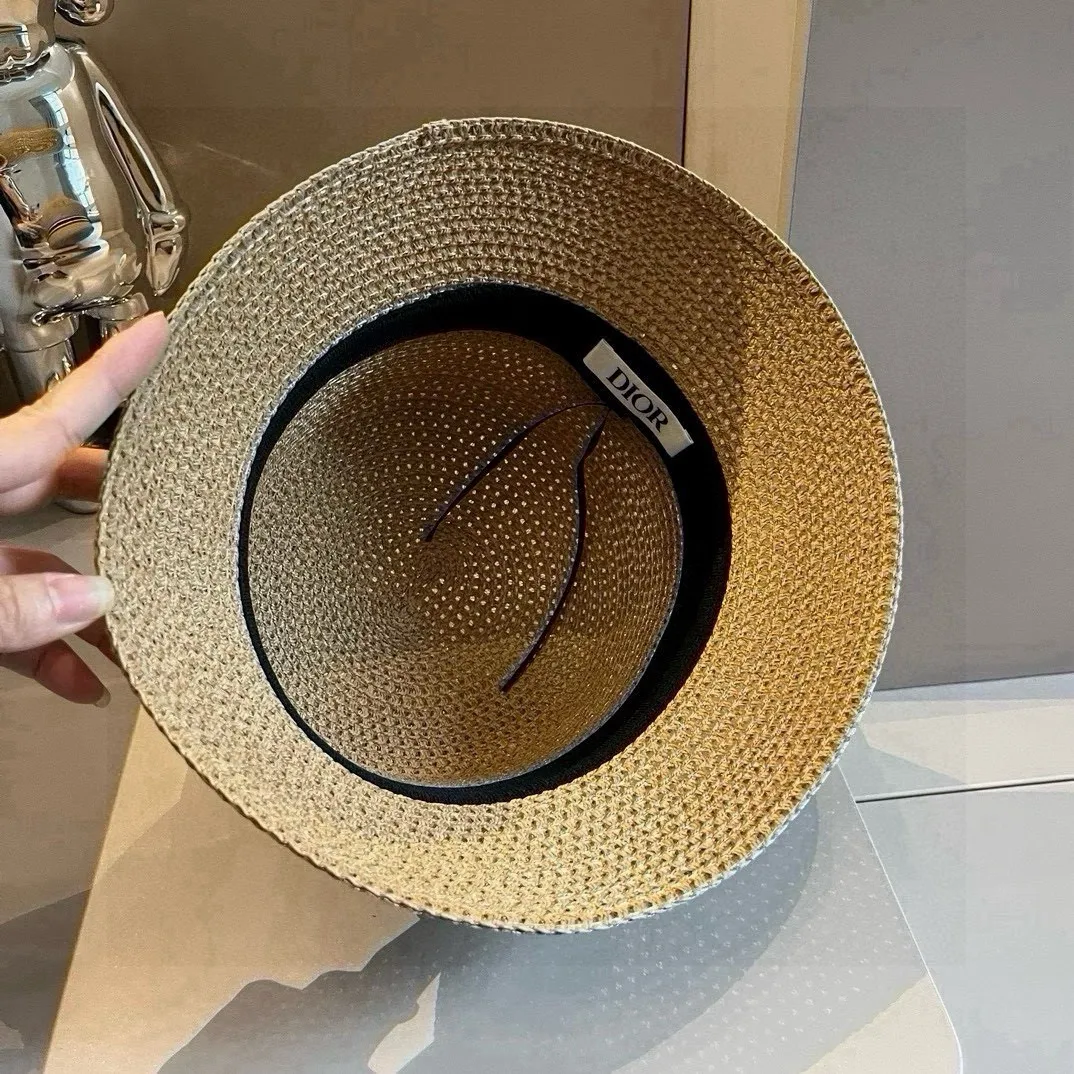 💰100¥ Dior's new straw hat, made from Japanese papyrus, the fastest running, head circumference 57cm