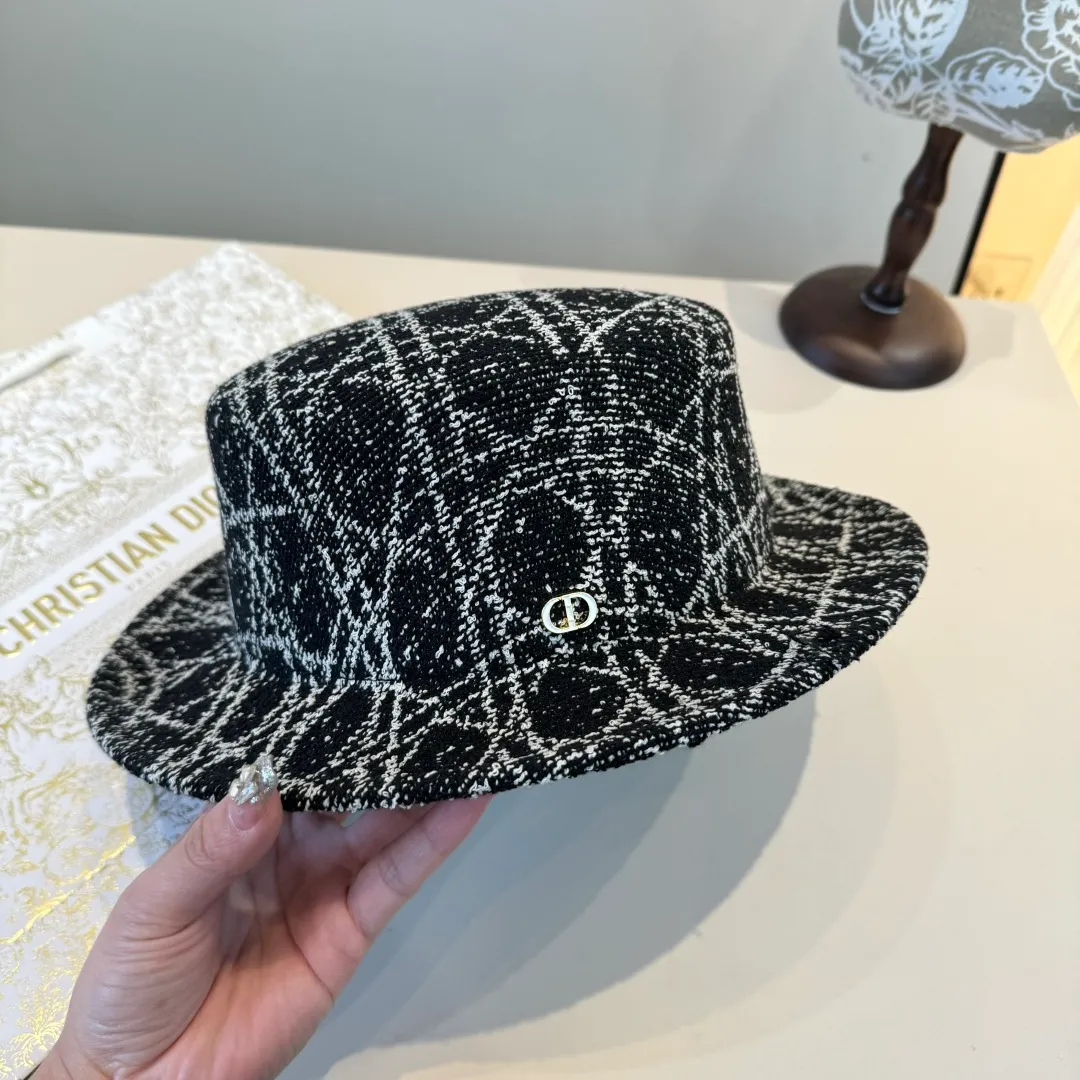 💰170¥ Dior new top hat, high-end Hepburn style top hat, head circumference 57cm