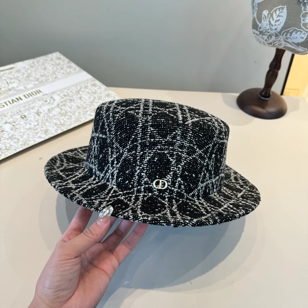 💰170¥ Dior new top hat, high-end Hepburn style top hat, head circumference 57cm