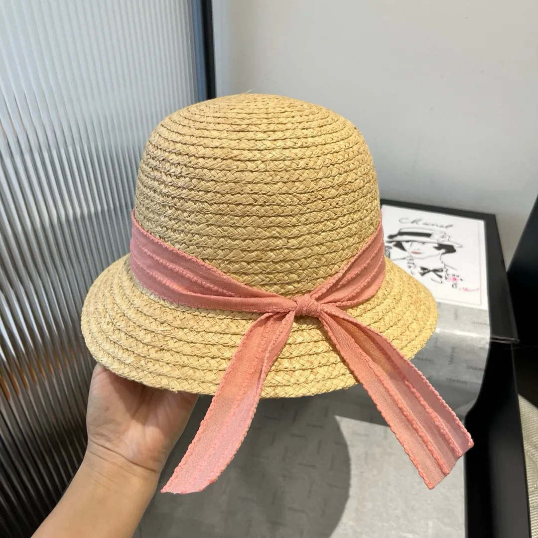 💰140¥ Dior Winter Olympics 2025 summer hat, straw hat, small and fresh, head circumference 57cm