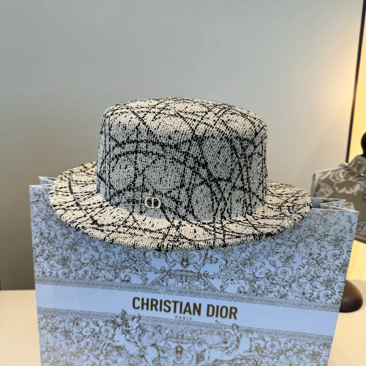 💰170¥ Dior new top hat, high-end Hepburn style top hat, head circumference 57cm