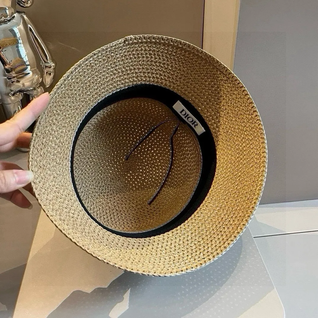 💰90¥ Dior's new straw hat, made from Japanese papyrus, the best in sales, head circumference 57cm