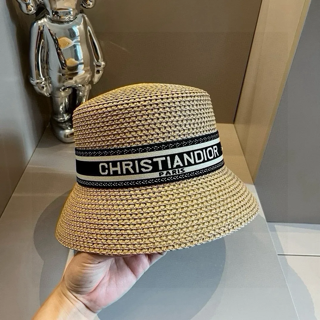 💰90¥ Dior's new straw hat, made from Japanese papyrus, the best in sales, head circumference 57cm