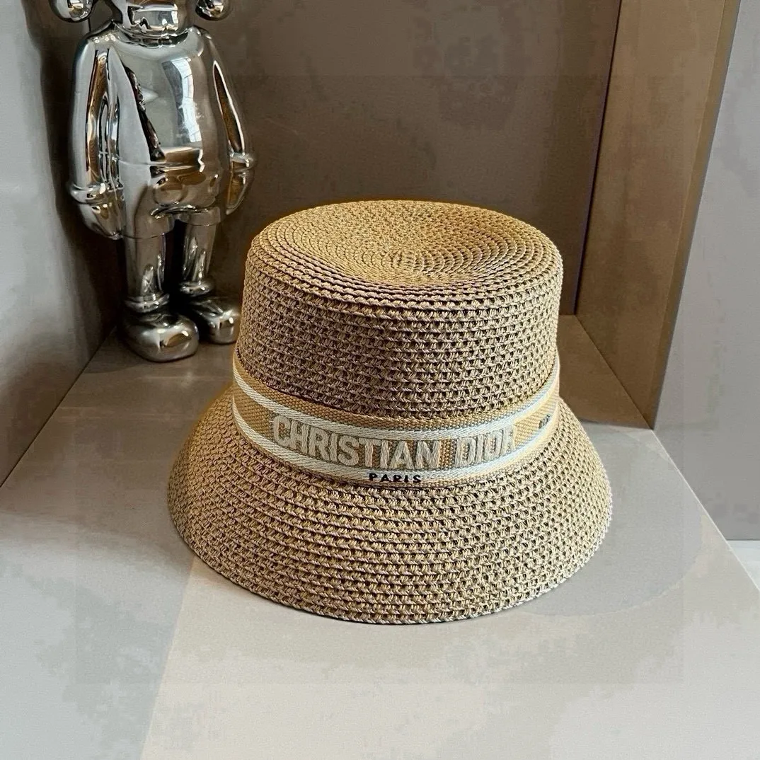 💰100¥ Dior's new straw hat, made from Japanese papyrus, the fastest running, head circumference 57cm