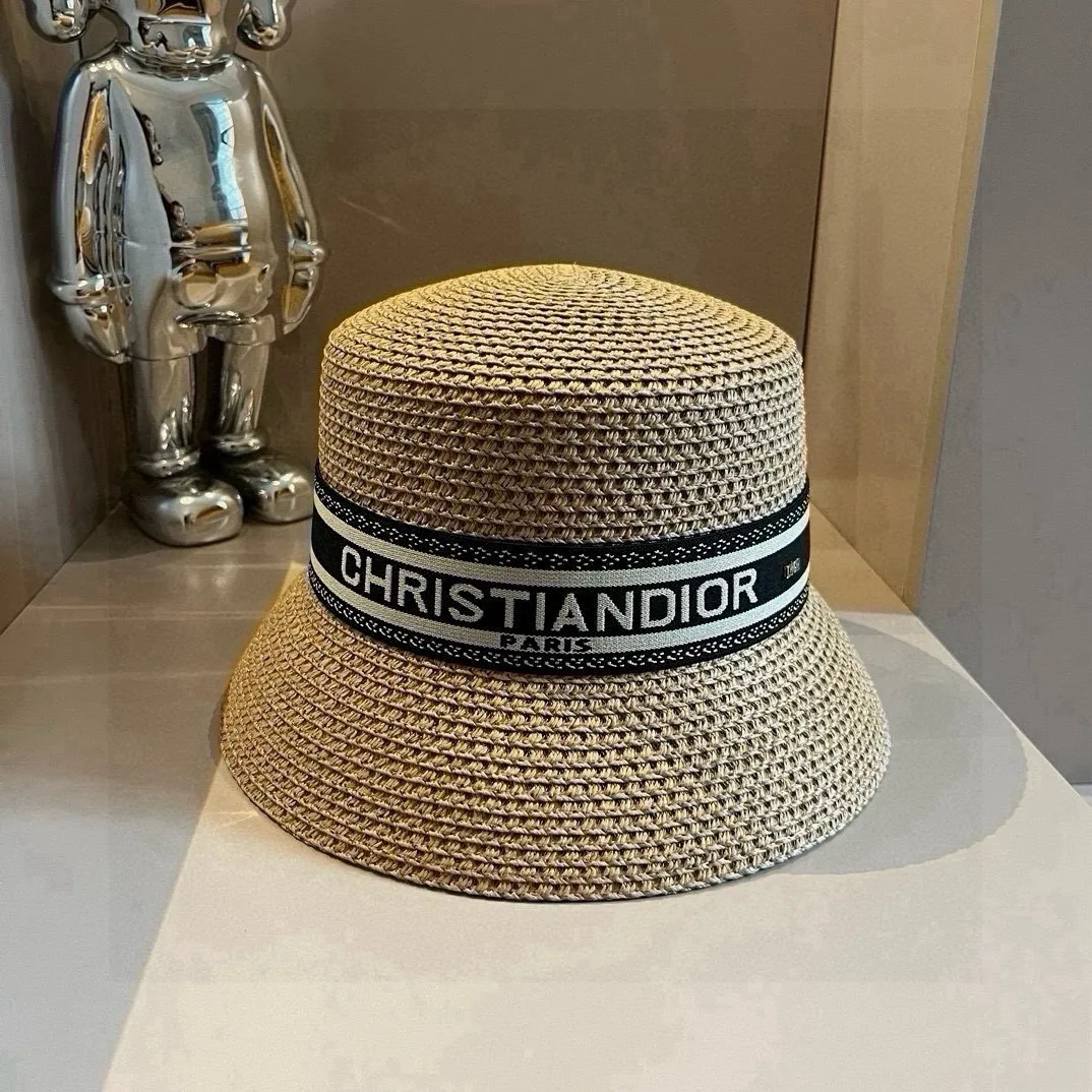💰100¥ Dior's new straw hat, made from Japanese papyrus, the fastest running, head circumference 57cm