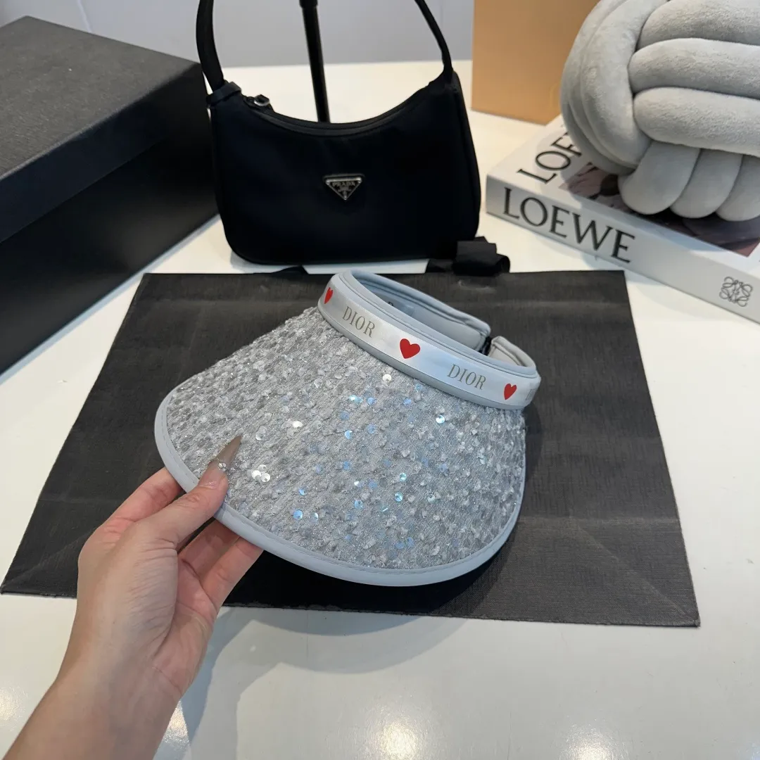 P60 Dior 2025 new sun visor, empty top headband hat, 🔆 versatile sun visor ~ a great tool for casual outings, great sun protection! Love it so much 💕
