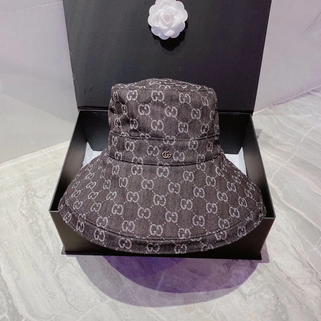 Running amount 90¥ Gucci 2022 new fisherman hat, denim sun hat, foldable, head circumference 57cm