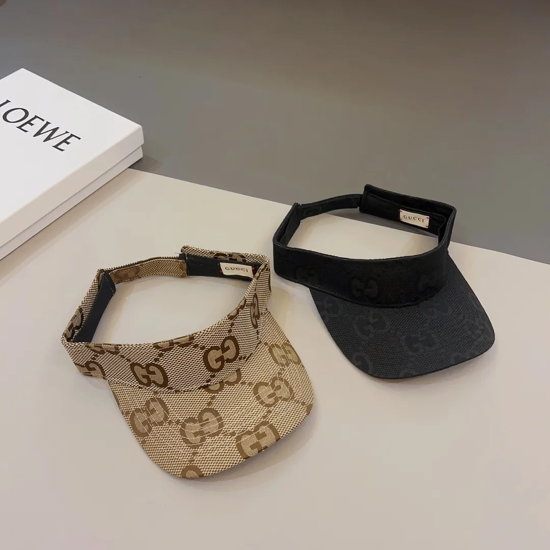 🉐️60💰 Gucci〽️Spring and summer new headband hollow top hat, satin edged hollow top, thin braids with 99% sun protection rate, high-looking sun protection item