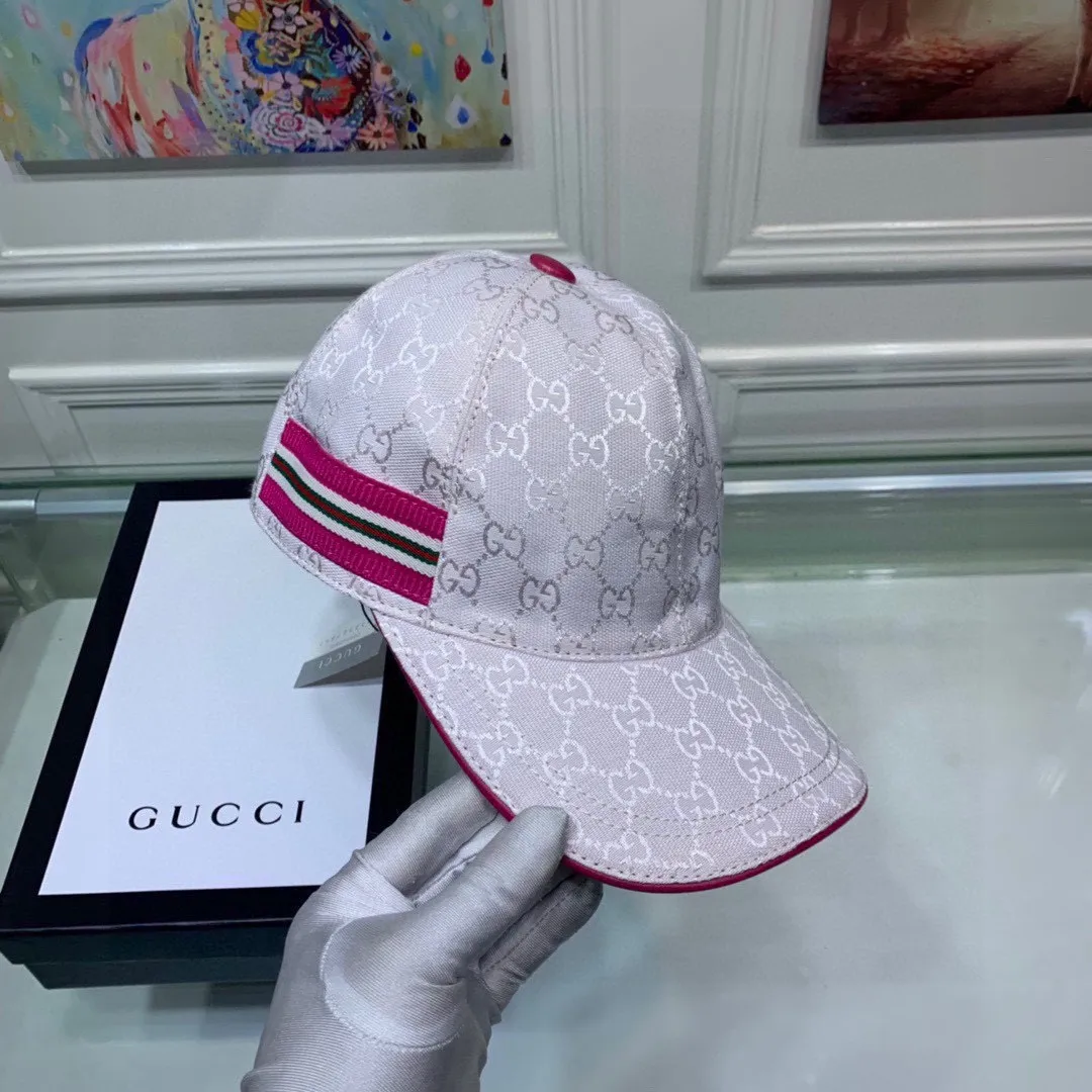 🉐120 Gucci (Gucci) 2021 new original baseball cap😍😍1:1 mold opening and customization at the counter! Original canvas fabric + first-layer cowhide, light and breathable! Actual photo, suitable for men and women, basic head circumference 56cm, adjustable patch.