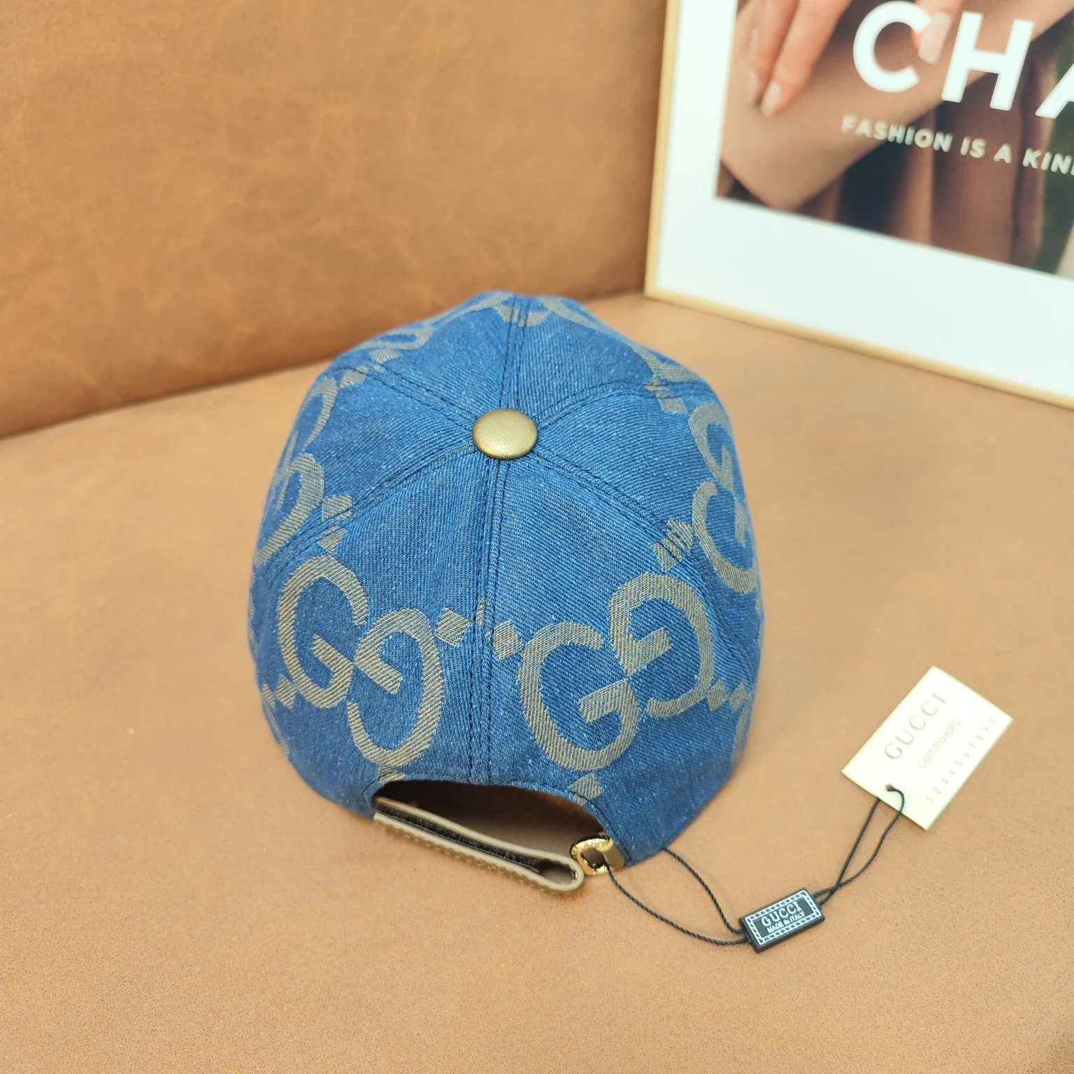 Gucci high version big G letter baseball cap